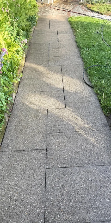 Pflasterreinigung – nachher